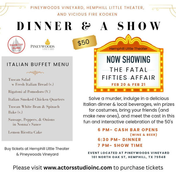 Dinner & A Show (Feb 20)